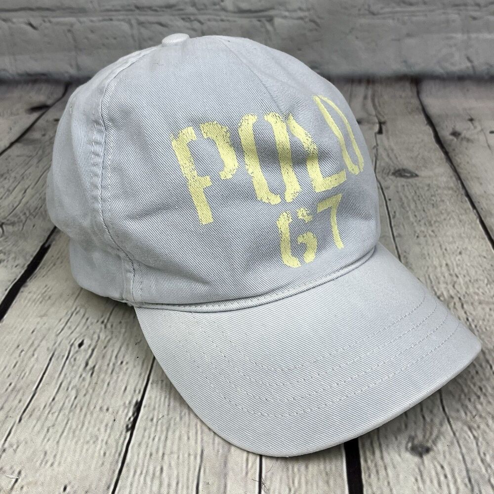 Vintage Polo Ralph Lauren Hat POLO 67 Logo One Size Adjustable Strap USA Made